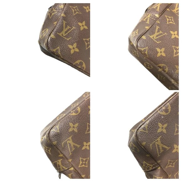 Louis Vuitton Bag Pouch Leather Trousse Toilette 28 M47522 Authentic - Picture 5 of 5